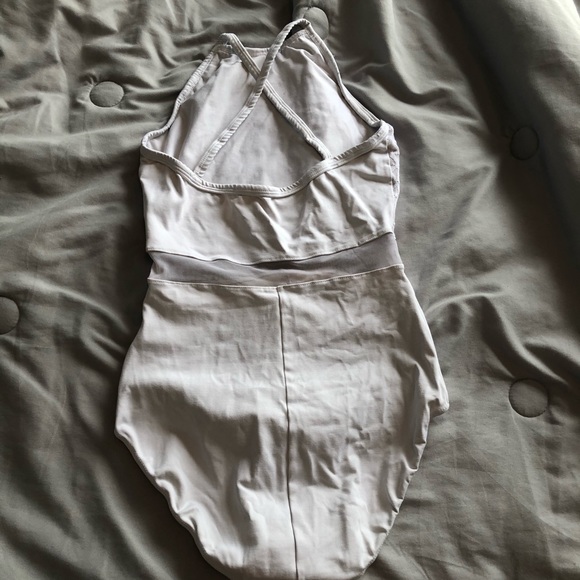 white dance leotard - Picture 2 of 2